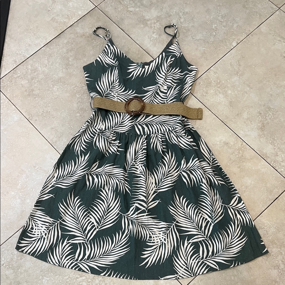 COOKIES CLOTHING Hawaiian Company  Tropical Linen Blend Dress Size Medium